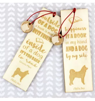 Akita, Akita Inu - marque-page pour livre avec chien, marque-page personnalisé, accessoire canin pour les lecteurs de la marque Art-Dog