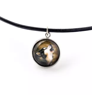 Malamute de l'Alaska - ensemble de bijoux dans une boîte, collier, boucles d'oreilles, bracelet, produits de la marque Art-Dog