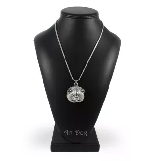 Akita, Akita Inu - Halskette mit Hund, Hundeanhänger an einer silbernen Kette, einzigartiger Schmuck der Marke Art-Dog