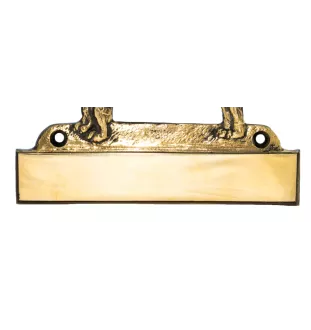 Akita, Akita Inu - plaque d'adresse avec chien, plaque de nom en laiton, plaque de porte personnalisée avec le nom de la marque Art-Dog