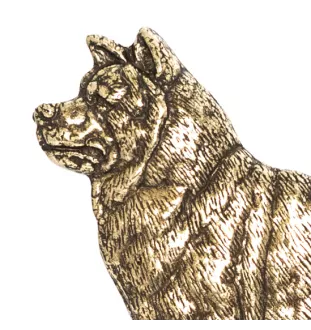 Akita, Akita Inu - key holder with a dog, brass handle for dog accessories, an elegant decoration for the hallway from the Art-Dog brand.