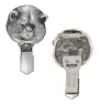 Akita, Akita Inu - brooch with a clip, holder for a start number, silver-plated dog show pin from the Art-Dog brand