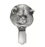 Akita, Akita Inu - brooch with a clip, holder for a start number, silver-plated dog show pin from the Art-Dog brand