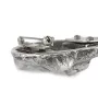 Akita, Akita Inu - brooch with a clip, holder for a start number, silver-plated dog show pin from the Art-Dog brand