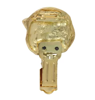 Akita, Akita Inu - broche avec pince, support doré pour numéro de départ, élégante épingle pour exposition de chiens de la marque Art-Dog