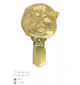 Akita, Akita Inu - broche avec pince, support doré pour numéro de départ, élégante épingle pour exposition de chiens de la marque Art-Dog