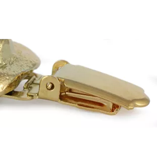 Akita, Akita Inu - Brosche mit Clip, vergoldeter Startnummernhalter, elegante Hundeaustellungsnadel der Marke Art-Dog