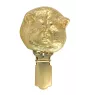 Akita, Akita Inu - broche avec pince, support doré pour numéro de départ, cadeau pour exposition de chiens de la marque Art-Dog