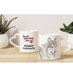 Malamute de l'Alaska - tasse avec chien, une tasse adorable avec une anse en forme de cœur, un cadeau universel de la marque Art-Dog