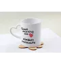 Alaskan Malamute - cup with a dog, adorable cup with a heart-shaped handle, universal gift from the Art-Dog brand