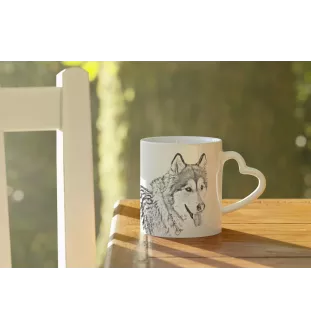 Malamute de l'Alaska - tasse avec chien, une tasse adorable avec une anse en forme de cœur, un cadeau universel de la marque Art-Dog
