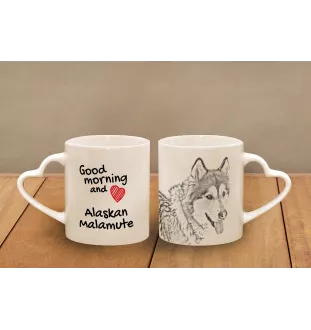 Malamute de l'Alaska - tasse avec chien, une tasse adorable avec une anse en forme de cœur, un cadeau universel de la marque Art-Dog