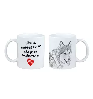 Alaskan Malamute, Alaskischer Malamute - Tasse mit Hund, Tasse mit Bild, personalisiertes Geschenk der Marke Art-Dog