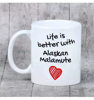 Alaskan Malamute, Alaskischer Malamute - Tasse mit Hund, Tasse mit Bild, personalisiertes Geschenk der Marke Art-Dog