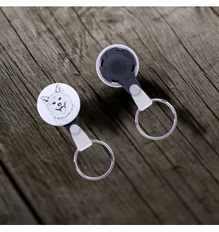 Akita, Akita Inu - keychain with a dog portrait, pendant with the brand's own Art-Dog graphics