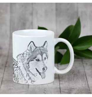 Malamute de l'Alaska - tasse avec chien, une tasse adorable avec une illustration, un cadeau avec votre photo de la marque Art-Dog