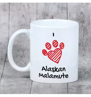 Alaskan Malamute - cup with a dog, cute cup with graphics, a gift with your photo from the Art-Dog brand