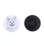 Akita, Akita Inu - aimant avec un œil de chien, exceptionnellement léger, aimant puissant, produit fabriqué à la main par la marque Art-Dog