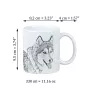 Alaskan Malamute, Alaskischer Malamute - Tasse mit Hund, fröhliche Tasse für Hundeliebhaber, personalisiertes Geschenk der Marke Art-Dog
