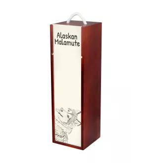 Alaskan Malamute pudełko na wino z psem Art-Dog