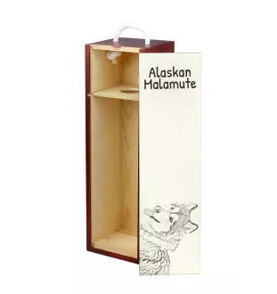 Alaskan Malamute pudełko na wino z psem Art-Dog