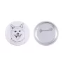 Akita, Akita Inu - pin with your dog, add your own photo, Art-Dog brand
