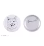 Akita przypinka z psem duża Art-Dog