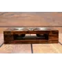 Akita, Akita Inu - wooden stand with bowls for a dog, steel dog bowls, a gift for adopting a dog from the Art-Dog brand