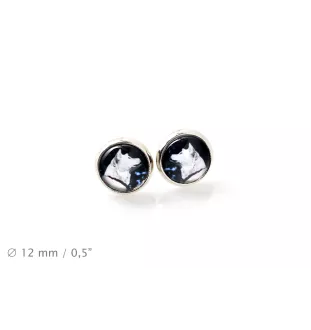 Akita, Akita Inu - ensemble de bijoux dans une boîte, collier, boucles d'oreilles, bracelet, produits de la marque Art-Dog