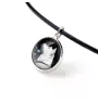 Akita, Akita Inu - a set of jewelry in a box, necklace, earrings, bracelet, products from the Art-Dog brand