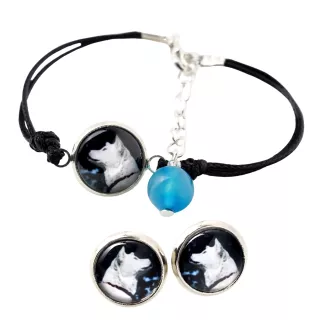 Akita, Akita Inu - Schmuckset mit Ihrem Foto, Schmuckstück für Frauen, handgefertigtes Produkt, handgefertigtes Produkt mit Leidenschaft für die Marke Art-Dog.