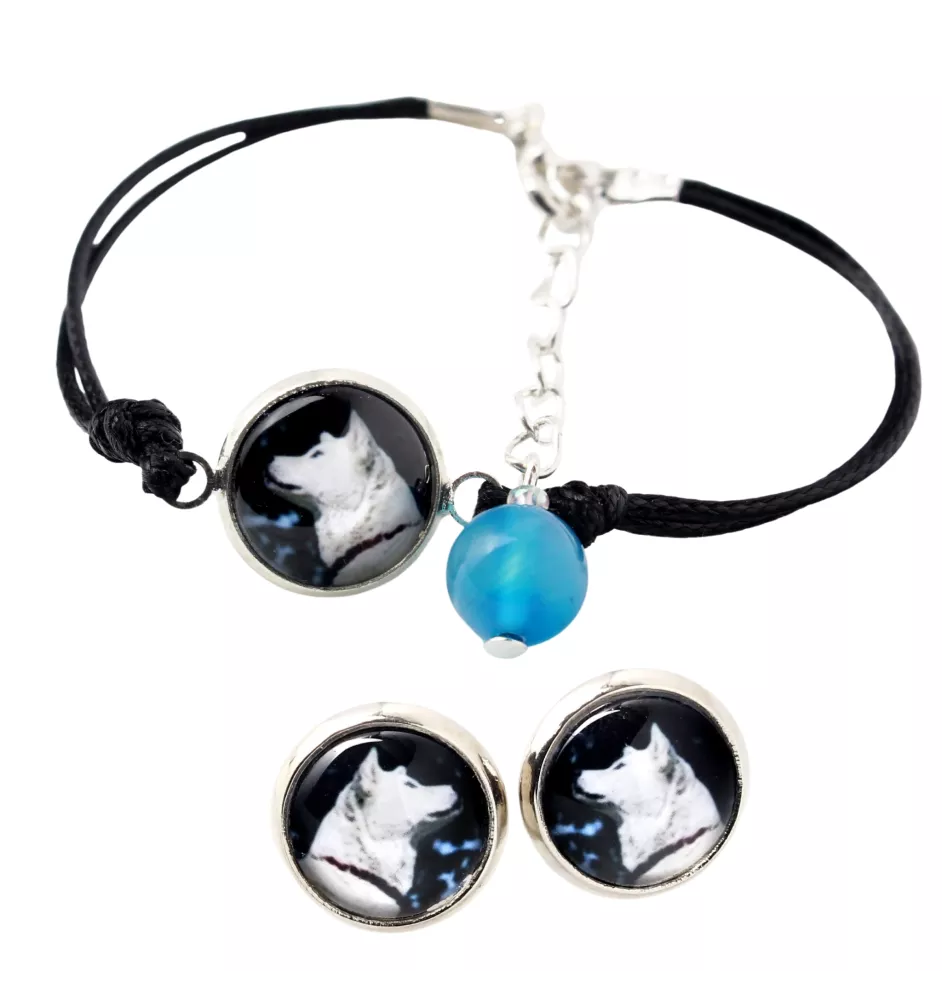 Akita, Akita Inu - Schmuckset mit Ihrem Foto, Schmuckstück für Frauen, handgefertigtes Produkt, handgefertigtes Produkt mit Leidenschaft für die Marke Art-Dog.