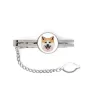 Akita, Akita Inu - geometric tie clip with a picture and inscription from Art-Dog