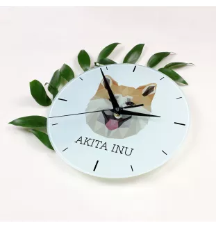 Akita zegar geometryczny Art-Dog