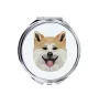 Akita, Akita Inu - Spiegel mit Foto und geometrischem Aufdruck der Marke Art-Dog