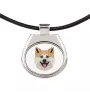 Akita, Akita Inu - necklace with a geometric design and the inscription "Art-Dog"