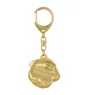American Bulldog, Old Country Bulldog - Gilded key ring with dog in gift box, handbag decoration, luxury accessory by Art-Dog brand