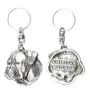American Bulldog, Old Country Bulldog - Silver-plated pendant with a dog in a decorative box, handbag decoration, backpack pendant by Art-Dog brand