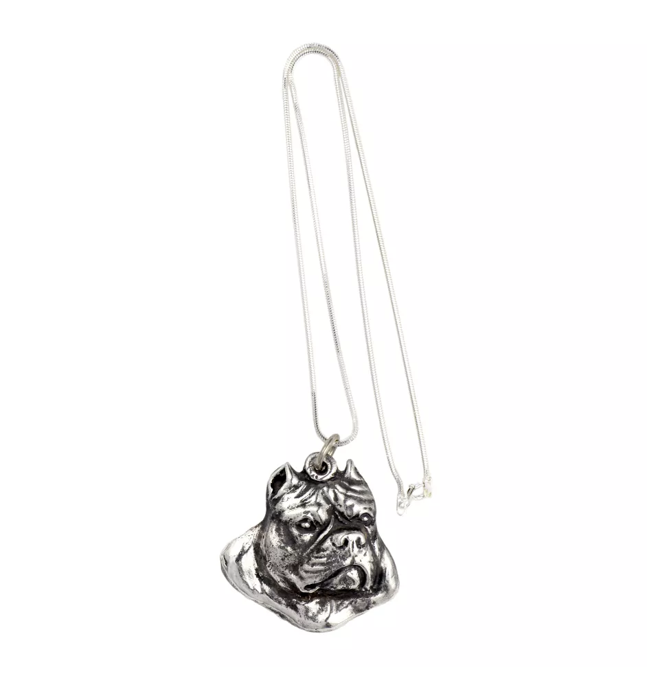 American Bully - Dog necklace, unique jewellery for the dog fan, unique adder pendant by Art-Dog brand