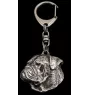 American Bulldog, Amerikanische Bulldogge - Versilberter Schlüsselanhänger mit Hund in einer Geschenkbox, Handtaschenschmuck, Rucksackanhänger der Marke Art-Dog