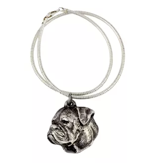 American Bulldog, Amerikanische Bulldogge - Hundehalsband, einzigartiger Schmuck für den Hundefan, einzigartiger Kreuzotter-Anhänger der Marke Art-Dog