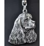 Amerikanischer Cocker Spaniel, American Cocker Spaniel - Versilberter Schlüsselanhänger mit Hund in einer Geschenkbox, Handtaschenschmuck, Rucksackanhänger der Marke Art-Dog