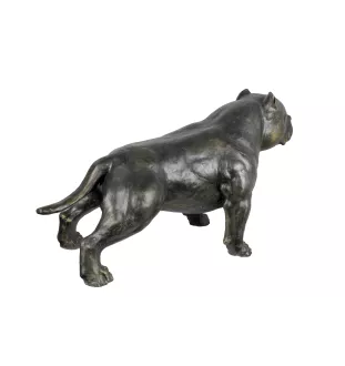 American Bully II - Lebensgroße Hundestatue, Figur im Maßstab 1:1, Statue für den Garten von Art-Dog
