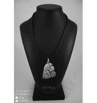 Amerikanischer Cocker Spaniel, American Cocker Spaniel - Halskette mit Hund, versilberter Anhänger für Hundefans, einzigartiger Schmuck der Marke Art-Dog