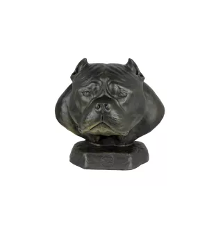 American Bully I - buste de chien, grande tête de chien pour le jardin, décoration de salon unique par la marque Art-Dog