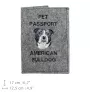 Bouledogue américain - Porte passeport pour chien, porte document, cadeau pour le voyageur de la marque Art-Dog