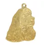 Cocker spaniel amerykański naszyjnik pozłocony Art-Dog