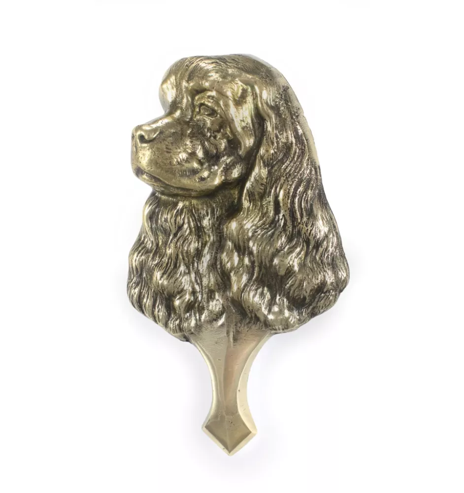 Cocker Américain - heurtoir de porte en forme de tête de chien, heurtoir en laiton, décoration rétro de porte de la marque Art-Dog