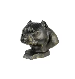 American Bully II - dog bust, large dog head for the garden, unique living room decoration by Art-Dog brand