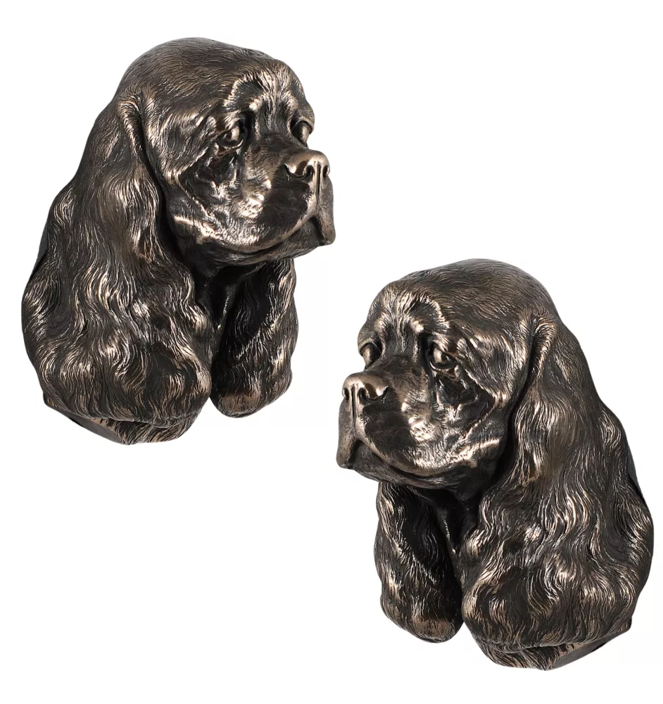 Amerikanischer Cocker Spaniel, American Cocker Spaniel - Hundestatue, hängende Büste, einzigartige Dekoration für Hundeliebhaber der Marke Art-Dog